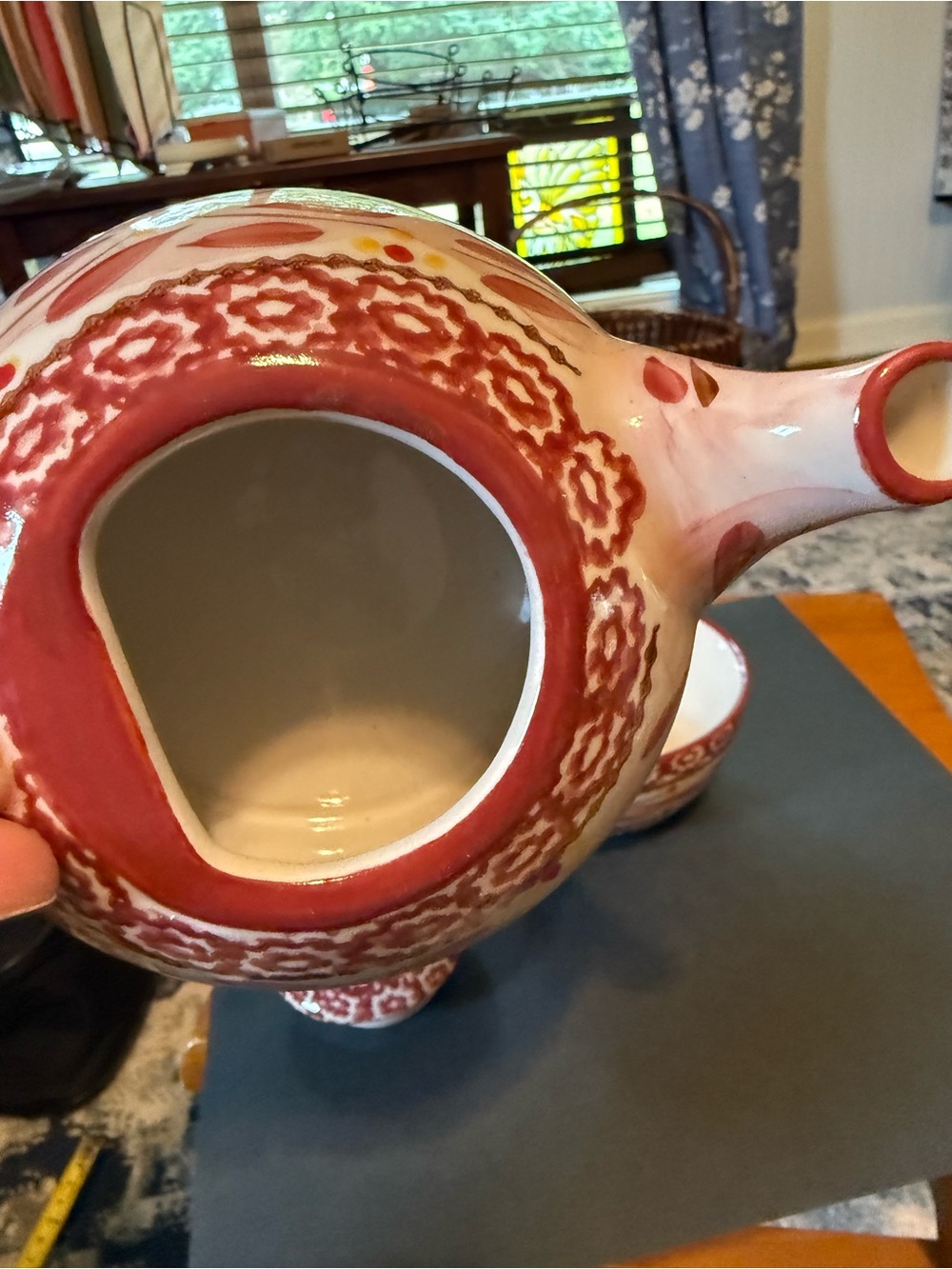 Temp-tations by Tara Pink and Rose Floral Teapot with cup - Picture 5 of 9